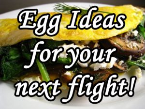 how to make an egg on a private jet, airplane, bendict and scrambled