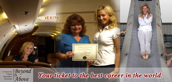 flight attendent training for private jets